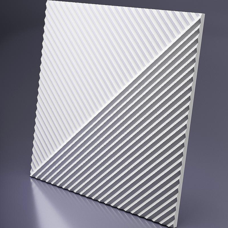 Гипсовая 3д панель Artpole Platinum Fields 1 MD-0008-1 матовая 600x600 мм