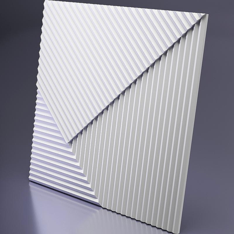 Гипсовая 3д панель Artpole Platinum Fields 2 MD-0008-2 матовая 600x600 мм