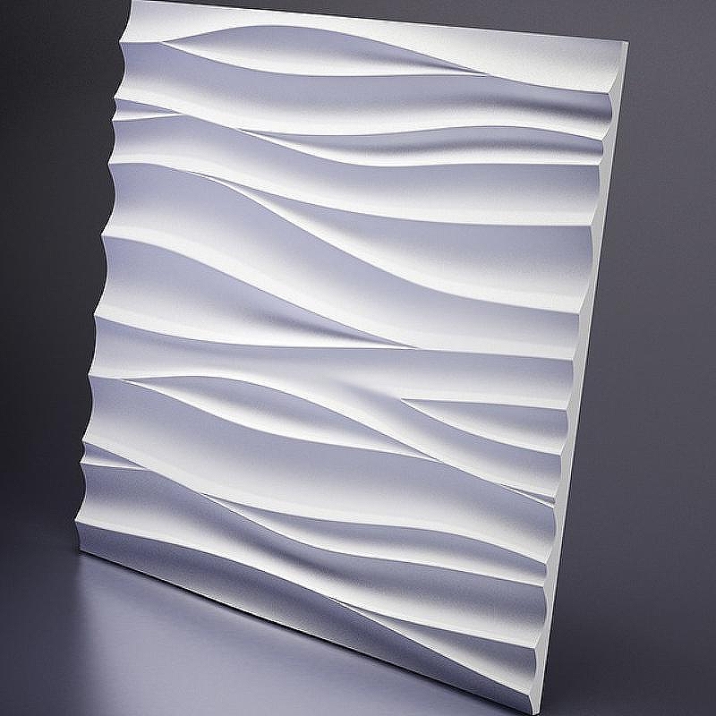 Гипсовая 3д панель Artpole Silk-1 D-0002-1 600x600 мм