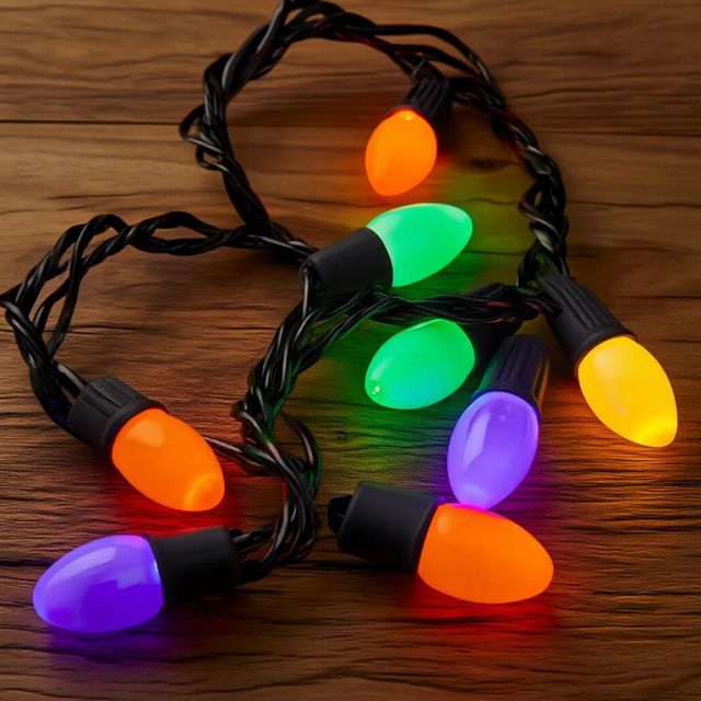 гирлянда MAXIJOY Лампочки-свечи 5м 10LED мульти свет