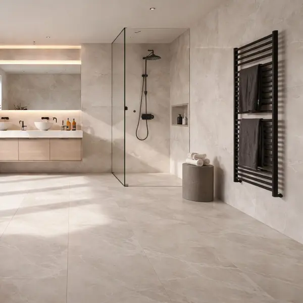 Глазурованный керамогранит Abgres Lux 60x120 см 1.44 м² сатинированный цвет светло-серый
