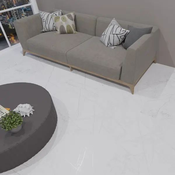 Глазурованный керамогранит Аксима Колорадо 60x120 см 1.44 м² матовый цвет белый