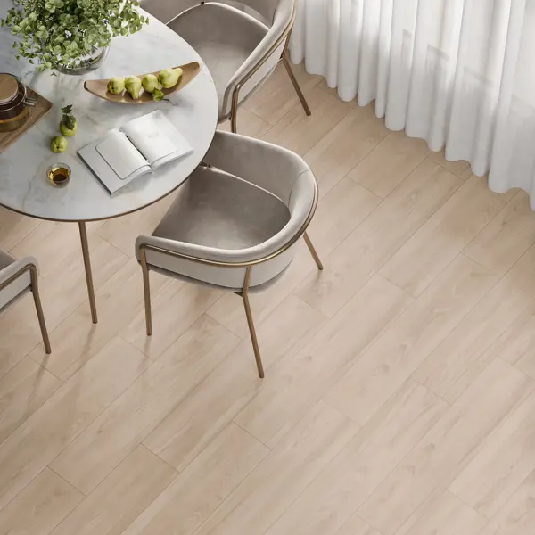 Глазурованный керамогранит Alma Ceramica Alaska 04 20x90 см 1.62 м² матовый цвет бежевый