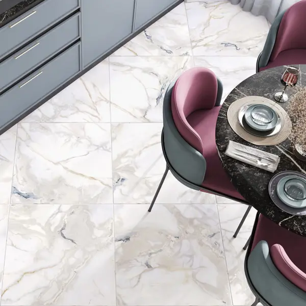 Глазурованный керамогранит Alma Ceramica Аврора 60x60 см 1.8 м² гладкий цвет разноцветный