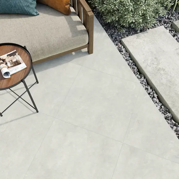Глазурованный керамогранит Alma Ceramica Beton 07 60x60 см 1.8 м² матовый цвет серый