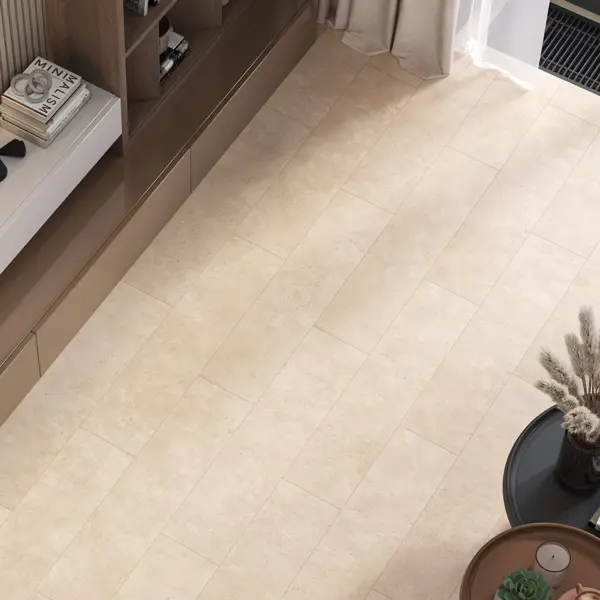 Глазурованный керамогранит Alma Ceramica Concrete Floor 40 20x90 см 1.62 м² матовый цвет бежевый