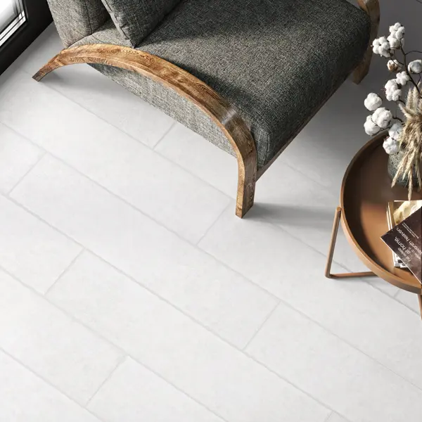 Глазурованный керамогранит Alma Ceramica Folk 00 20x90 см 1.62 м² матовый цвет белый