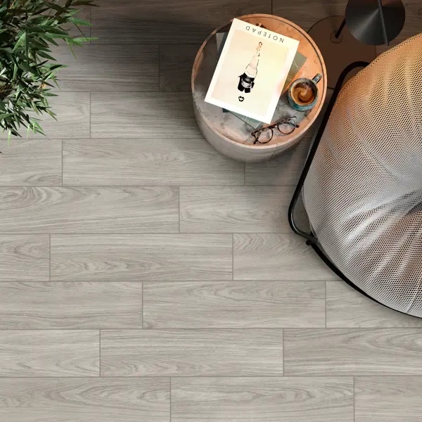 Глазурованный керамогранит Alma Ceramica Forest 70 15.1x60.2 см 1.82 м² матовый цвет серый