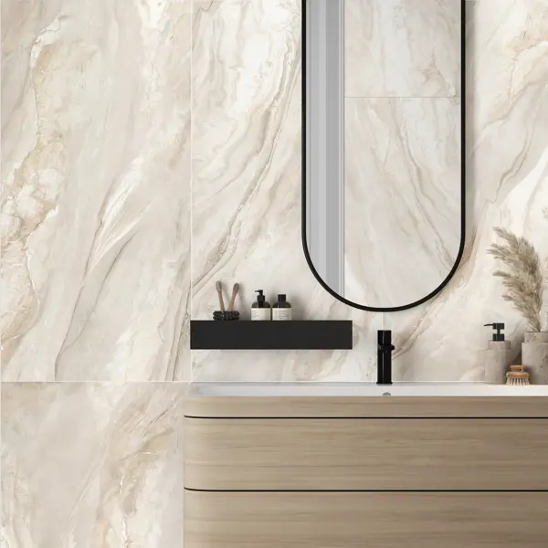 Глазурованный керамогранит Alma Ceramica Glow 47 60x120 см 1.44 м² лаппатированный цвет бежевый