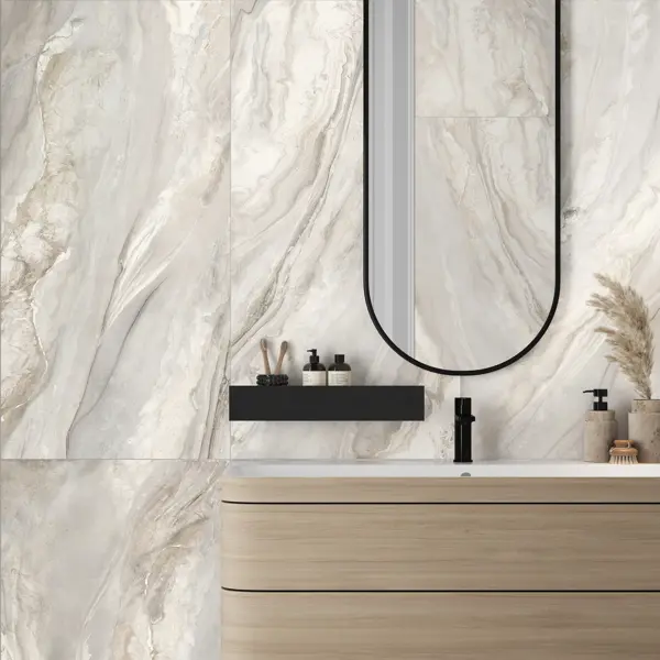 Глазурованный керамогранит Alma Ceramica Glow 64 60x120 см 1.44 м² лаппатированный цвет коричневый