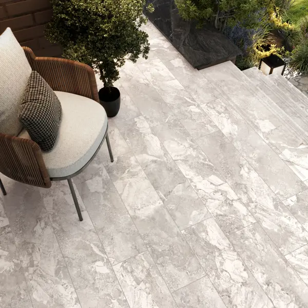 Глазурованный керамогранит Alma Ceramica Landstone 40 20x90 см 1.62 м² матовый цвет бежевый