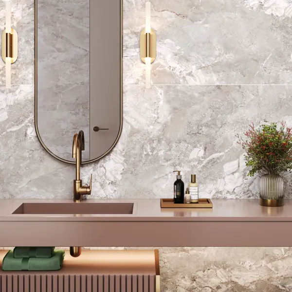 Глазурованный керамогранит Alma Ceramica Landstone 40 60x120 см 1.44 м² матовый цвет бежевый