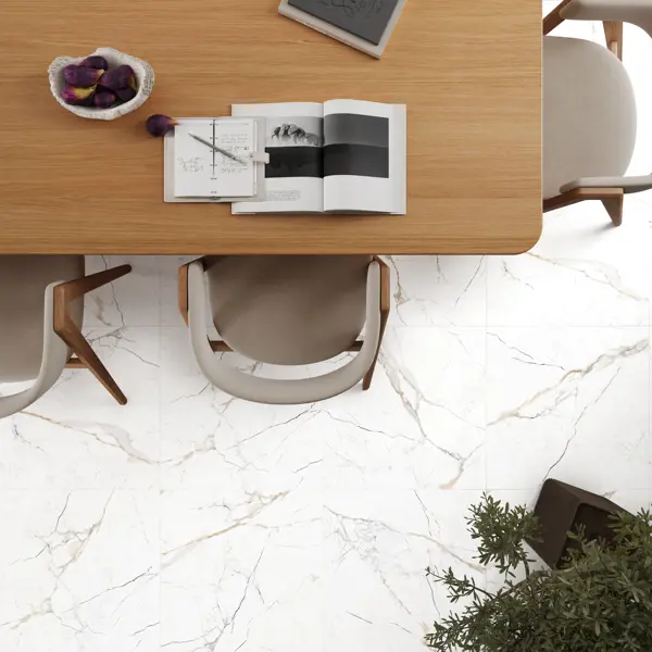 Глазурованный керамогранит Alma Ceramica Napoli 04 60x60 см 1.8 м2 матовый цвет белый