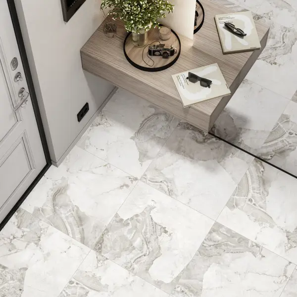 Глазурованный керамогранит Alma Ceramica Patagonia Ice 04 60x60 см 1.8 м² матовый цвет бежевый