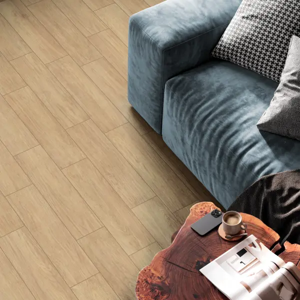 Глазурованный керамогранит Alma Ceramica Savanna 40 15.1x60.2 см 1.82 м² матовый цвет бежевый
