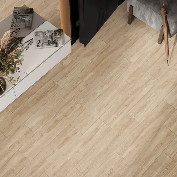 Глазурованный керамогранит Alma Ceramica Tanzania 04 20x90 см 1.62 м² матовый цвет бежевый