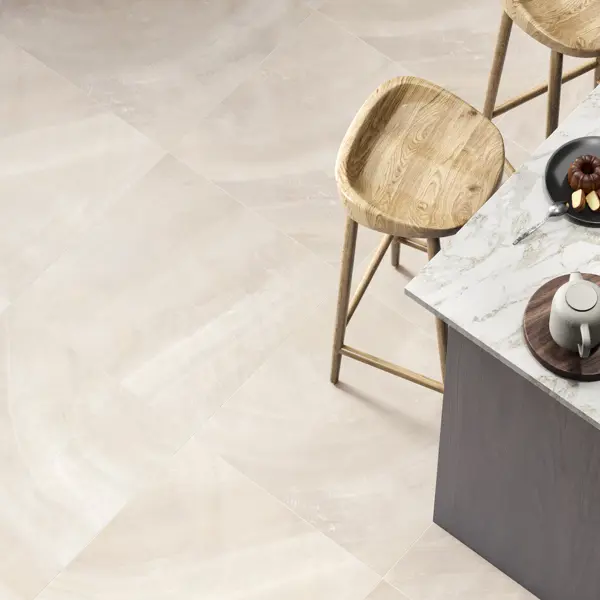 Глазурованный керамогранит Alma Ceramica Вуаль 60x60 см 1.8 м² гладкий цвет бежевый