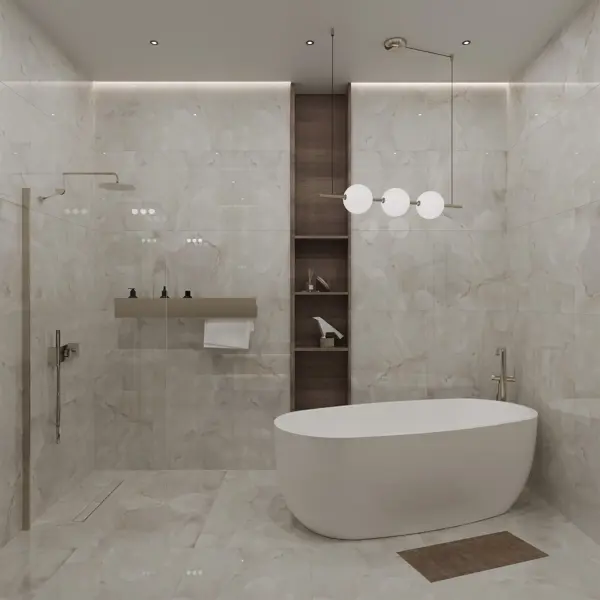 Глазурованный керамогранит Arcadia Ceramica Onice Pearl Glossy 60x60 см 1.44 м² глянцевый цвет перламутровый