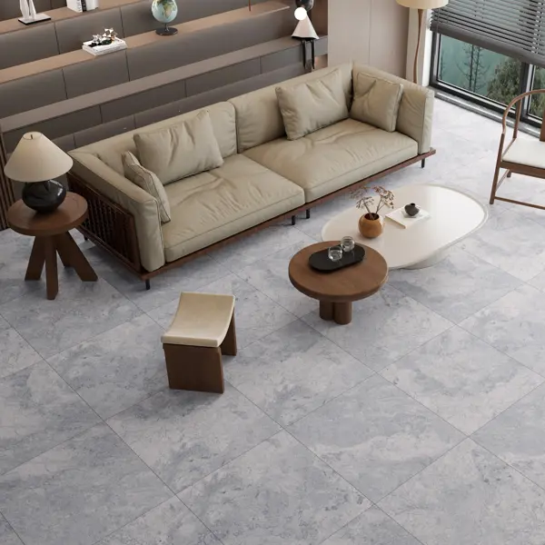 Глазурованный керамогранит Berline Gris Lapp 60x60 см 1.44 м² лаппатированный цвет серый