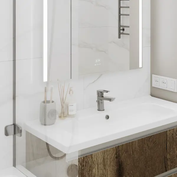 Глазурованный керамогранит Ceradim Calacatta Faro 120x60 см 1.44 м² полированный цвет белый