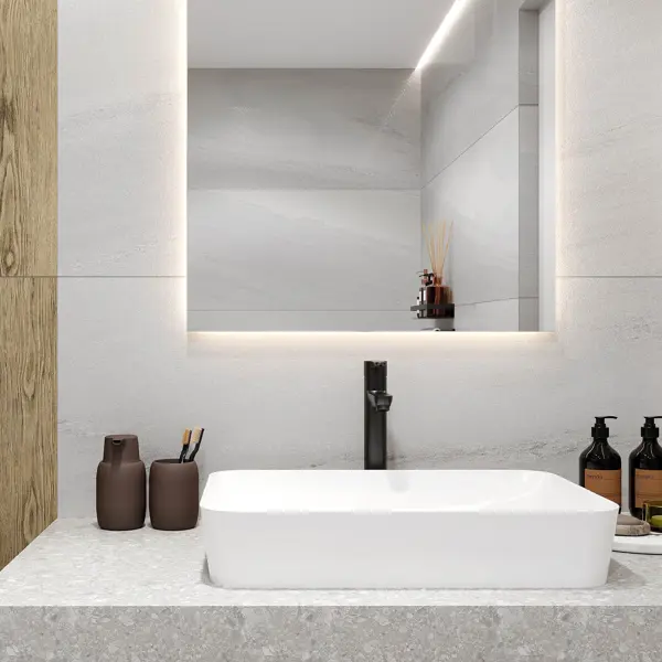 Глазурованный керамогранит Ceradim Urban Dazzle Bianco 60x120 см 1.44 м² лаппатированный цвет белый