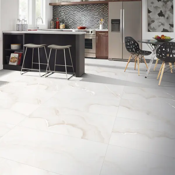 Глазурованный керамогранит Ceradim White Onyx Карвинг 60x120 см 1.44 м² матовый цвет белый