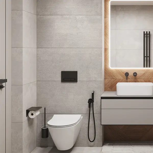 Глазурованный керамогранит Cersanit Balance 44.8x89.8 см 1.206 м² матовый цвет серый