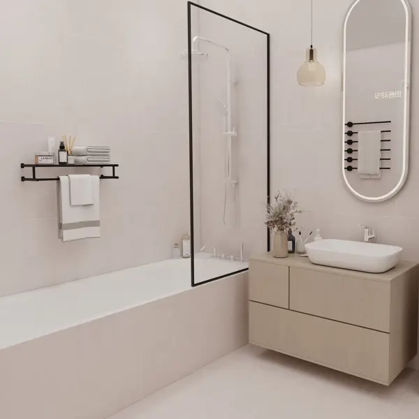 Глазурованный керамогранит Duna Charming Aria Punch Ghr 60x120 см 1.44 м² матовый цвет светло-серый
