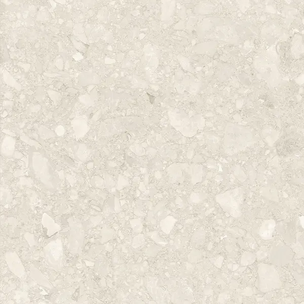 Глазурованный керамогранит Duna Terrazzo Clay Carving 60x60 см 1.44 м² матовый цвет белый