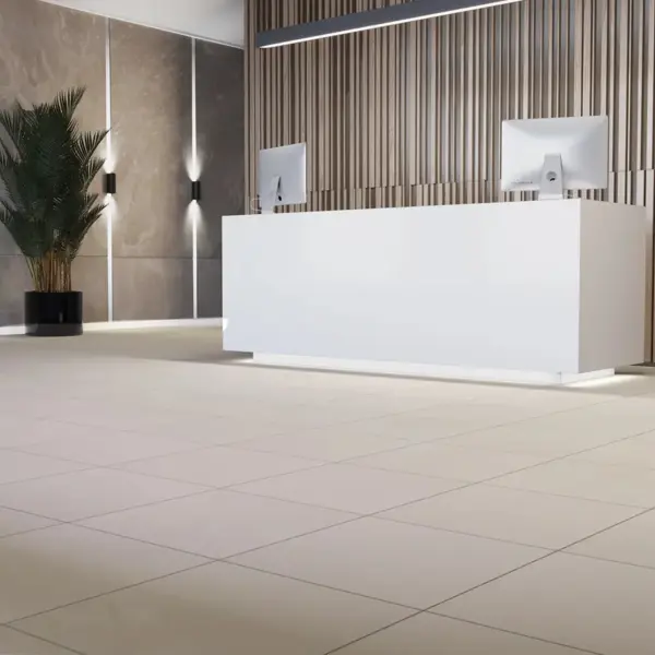Глазурованный керамогранит Ecogres Экогамма EM01 60x60 см 1.44 м² неполированный цвет бежевый
