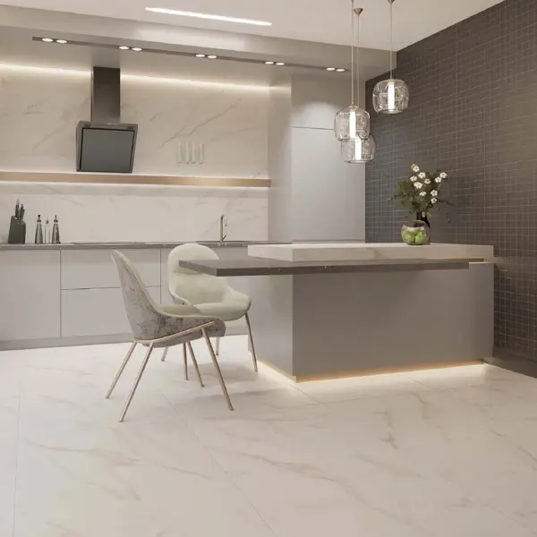 Глазурованный керамогранит Estima Мелоди MO102 60x120 см 1.44 м² неполированный цвет бело-бежевый