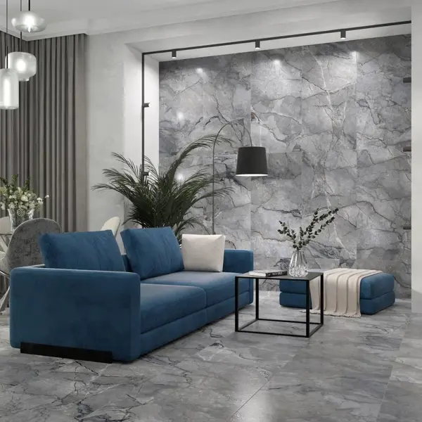 Глазурованный керамогранит GG210 120x60 см 1.44 м² лаппатированный цвет серый