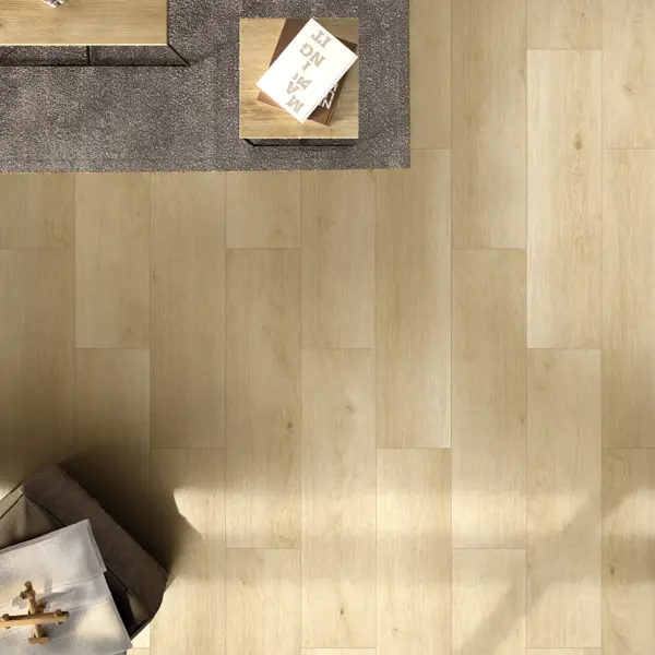 Глазурованный керамогранит Global Tile Amadora_GT 19.8x80 см 1.584 м² матовый цвет бежевый
