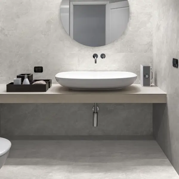 Глазурованный керамогранит Global Tile Anatolia 60x120 см 1.44 м² матовый цвет светло-серый