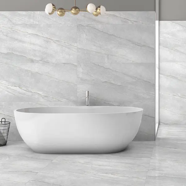 Глазурованный керамогранит Global Tile Donna_GT 60x120 см 1.44 м² лаппатированный цвет серый
