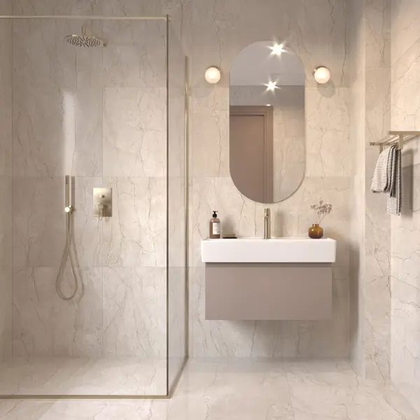 Глазурованный керамогранит Grasaro Magnetic 60x60 см 1.8 м² Sugar-эффект цвет бежевый