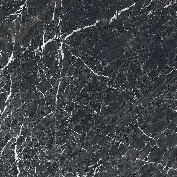 Глазурованный керамогранит Grasaro Super Marble G-2993/MR/600x600x9/S1, 60x60 см 1.8 м² матовый цвет черный