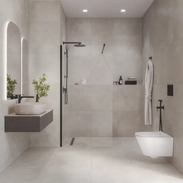 Глазурованный керамогранит Kerama Marazzi Шатель 59.5x59.5 см 1.44 м² гладкий цвет серый