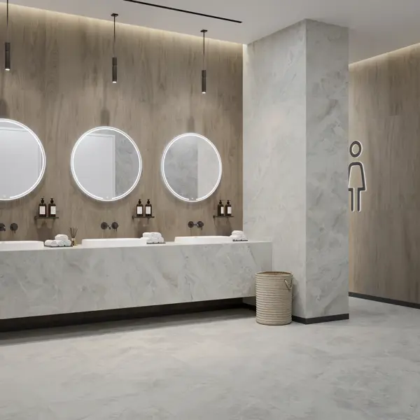Глазурованный керамогранит Kerama Marazzi Тренто 59.5x119.1 см 1.434 м² гладкий цвет серый