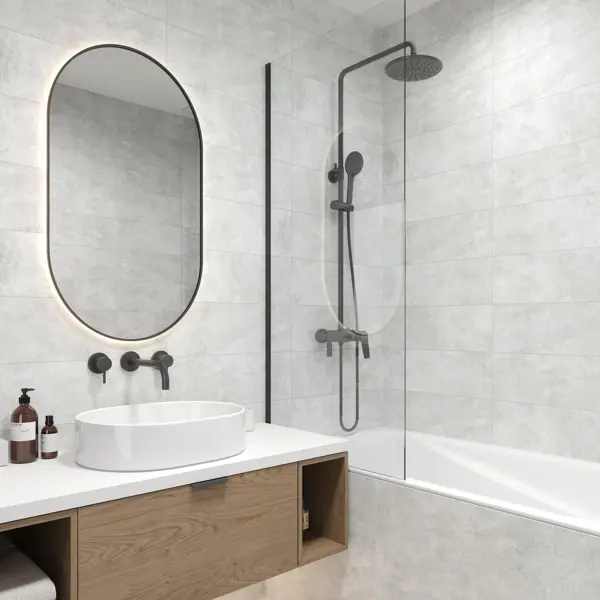 Глазурованный керамогранит LB Ceramics Дымка 19.9x60.3 см 0.96 м² матовый цвет серый