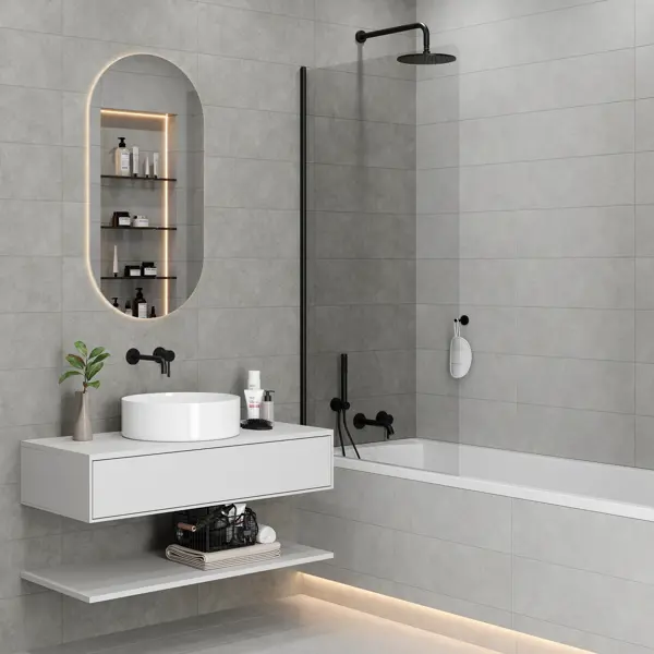 Глазурованный керамогранит LB Ceramics Холодное солнце 19.9x60.3 см 0.96 м² матовый цвет серый