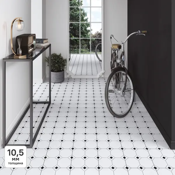 Глазурованный керамогранит Lb Ceramics Клинт Макси 30x30x10.5 см 0.9 м² матовый цвет белый