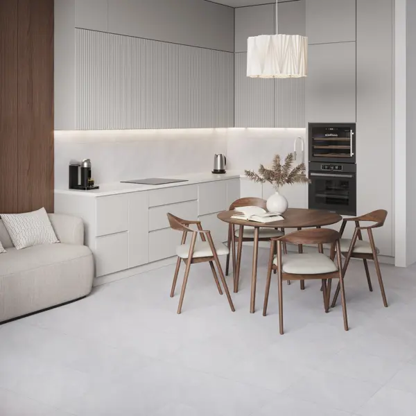 Глазурованный керамогранит LB Ceramics Стужа 45x45 см 1.62 м² гладкий цвет серый