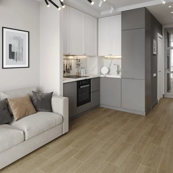Глазурованный керамогранит LB Ceramics Светлица 19.9x60.3 см 0.96 м² матовый цвет коричневый