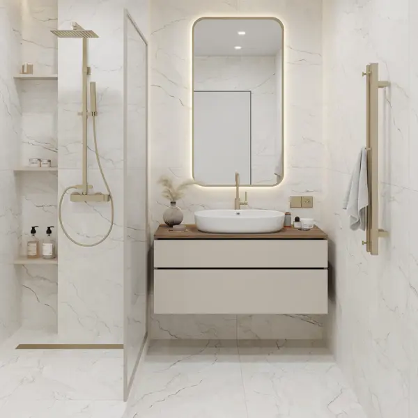 Глазурованный керамогранит LB Ceramics Зимний дворец 60x120 см 1.44 м² матовый цвет светло-бежевый