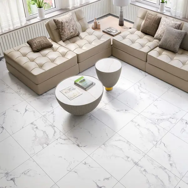 Глазурованный керамогранит Мрамор-01 60x60 см 1.8 м² матовый