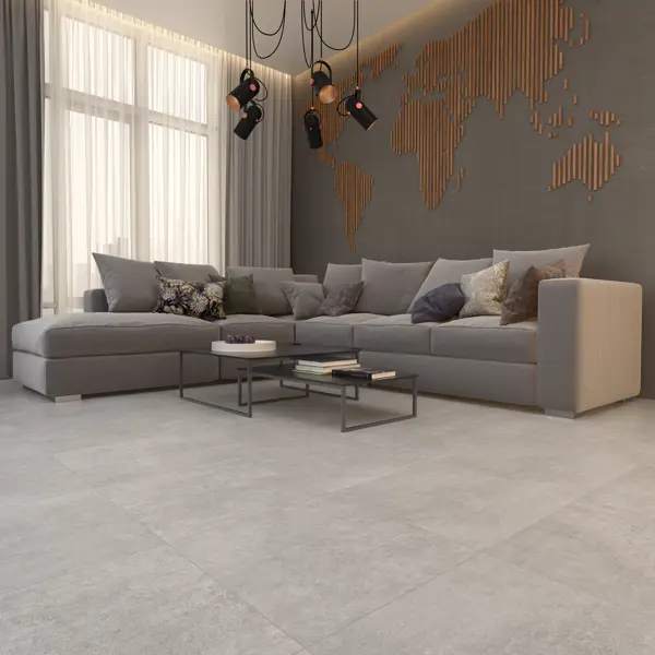 Глазурованный керамогранит Нерон 40x40 см 1.76 м² матовый цвет серый