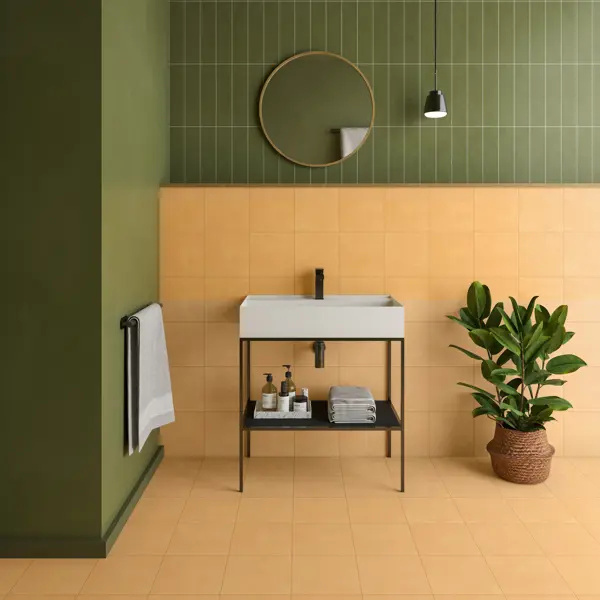 Глазурованный керамогранит Песочный Верблюд 20x20 см 0.88 м² матовый цвет желтый