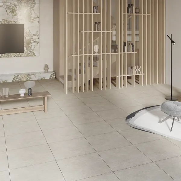 Глазурованный керамогранит Яшма Бежевая 60x60 см 1.44 м² матовый цвет бежевый