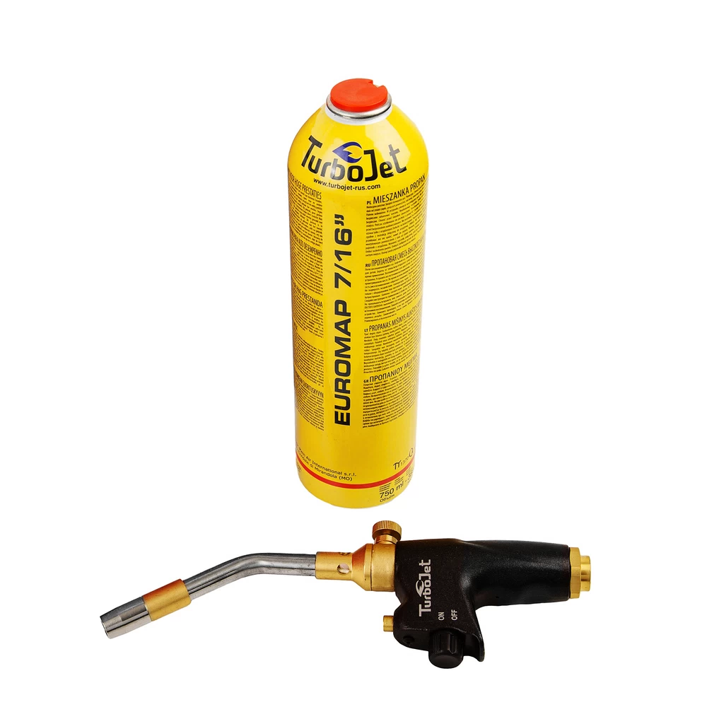 Горелка с газовым баллоном Turbojet TJ2000-GA Kit с пьезоподжигом и регулятором